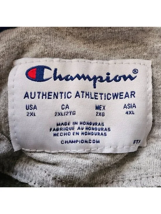 Champion Hoodie Mens 2XL Green Logo Graphic Print Pullover Sweatshirt - Picture 3 of 9